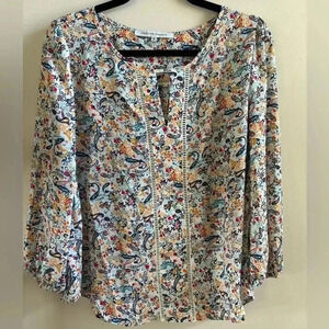 Collective Concepts multicolor paisley blouse